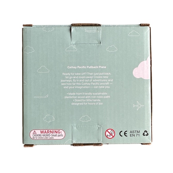 ✨Limited Edition✨Cathay Pacific Pullback Wooden Toy Plane - Picture 4 of 5